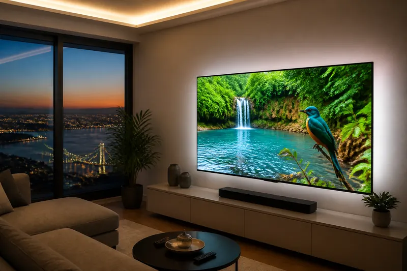 Küçükçekmece – Onarım sonrası parlak TV ekranı